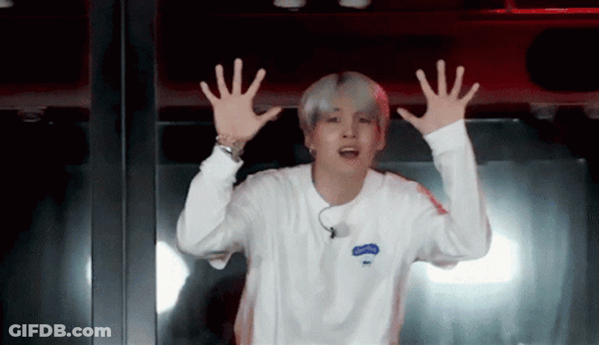 Funny Bye BTS Suga In A Bus Kpop GIF