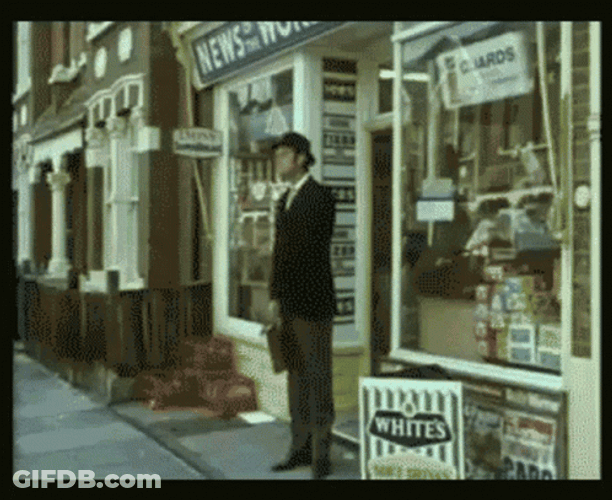 Funny Bye Guy Crossing The Road GIF