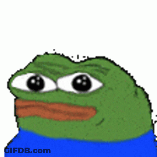 Funny Bye Pepe The Frog Slowly Leaving GIF