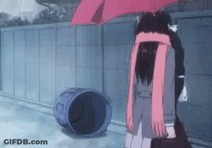 Funny Bye Yato Going Inside Trash Can Anime GIF