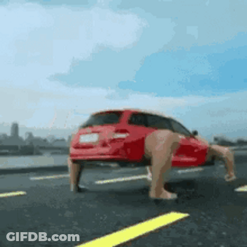 Funny Car Arms Legs Hopping GIF