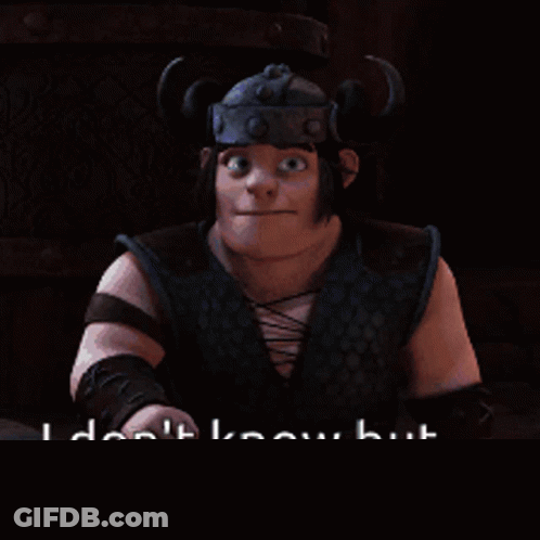 Funny Cartoon Character With Horns GIF