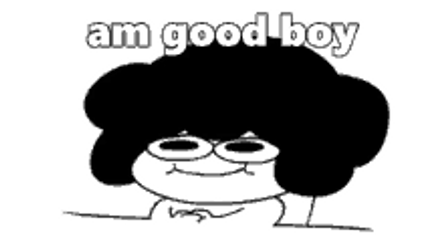 Funny Cartoon Drawing I Am Good Boy GIF