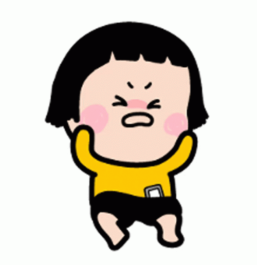 Funny Cartoon Girl Tantrum GIF