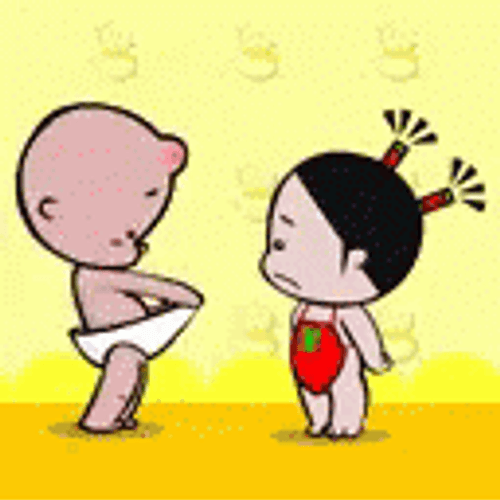 Funny Cartoon Giving Food GIF