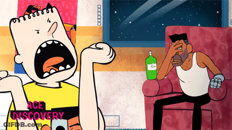 Funny Cartoon Screaming GIF