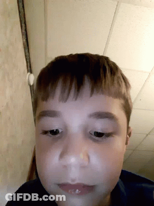 Funny Child Face Pulls GIF