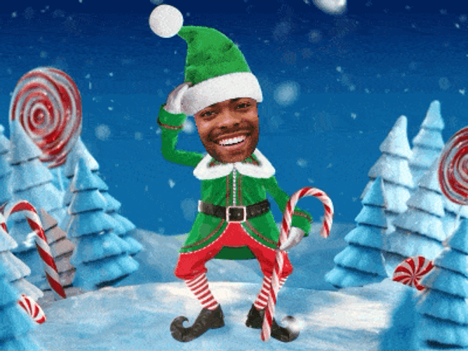 Funny Christmas Elf Dance GIF
