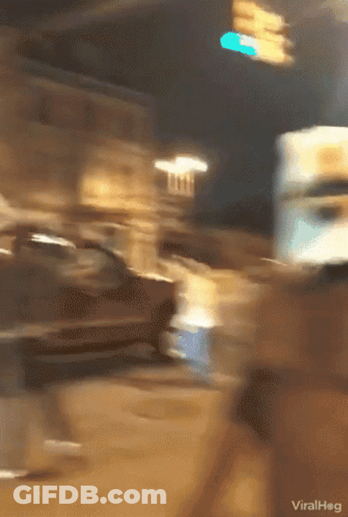 Funny Chubby Guy Wearing Eagle Head GIF