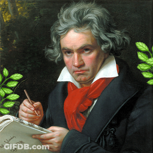 Funny Clockwork Orange Beethoven Staring GIF