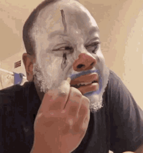 Funny Clown Crying GIF
