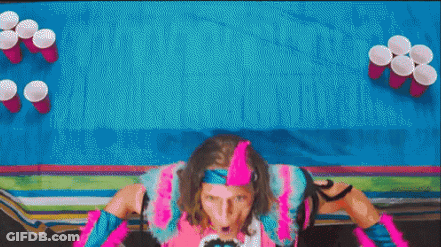 Funny Colorful Outfit Guy Party Hard GIF