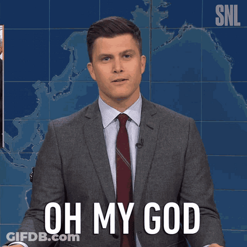 Funny Comedian Colin Jost Oh No Anyway GIF