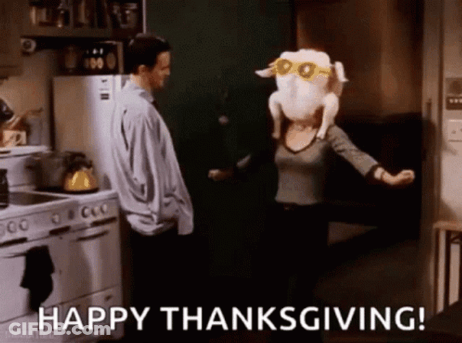 Funny Couple Happy Thanksgiving GIF