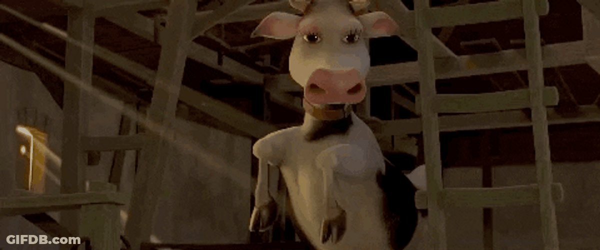 Funny Cow Screaming GIF