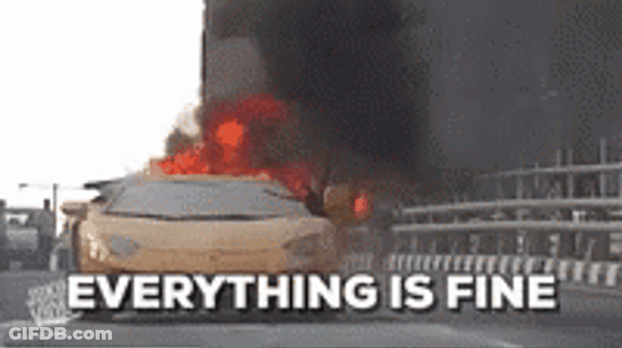 Funny Crash And Burn Everything Is Fine GIF