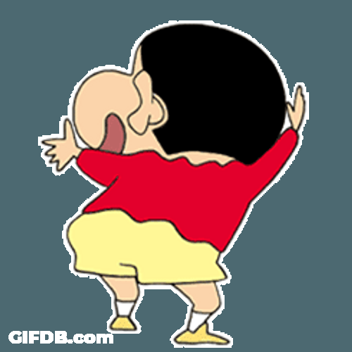 Funny Crayon Shin Chan Shinnosuke Nohara GIF