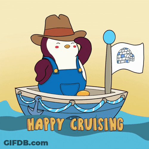 Funny Cruise Penguin On Boat GIF