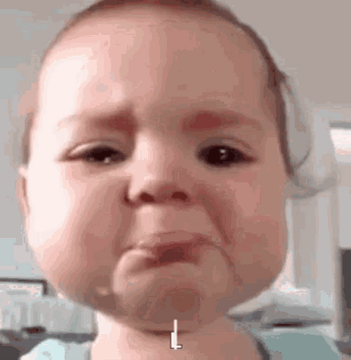 Funny Crying Baby Sad Upset Tears GIF