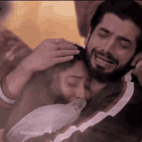 Funny Crying Hugging Sharad GIF