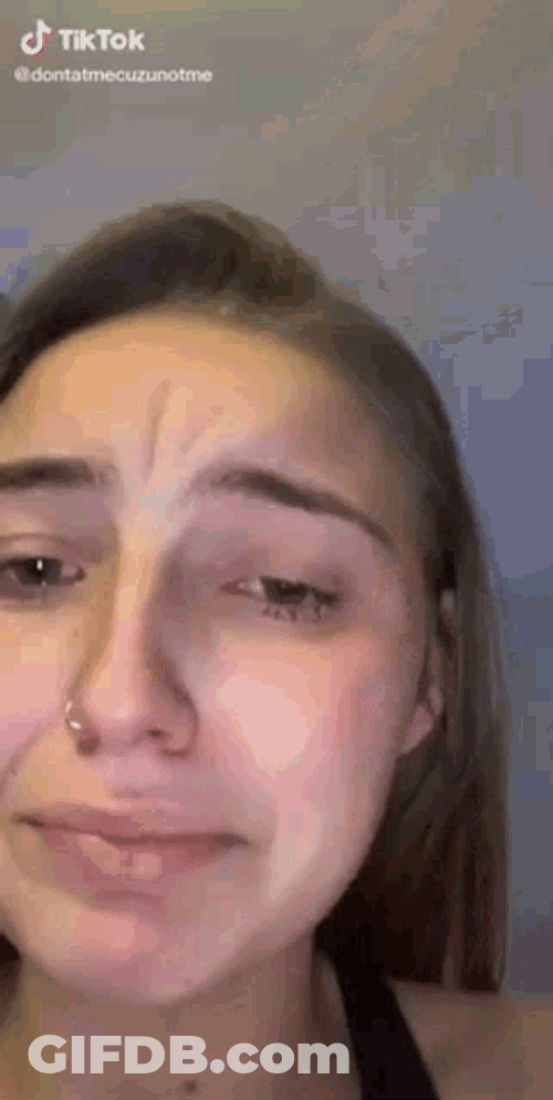 Funny Crying Wiping Tears With Hamster GIF