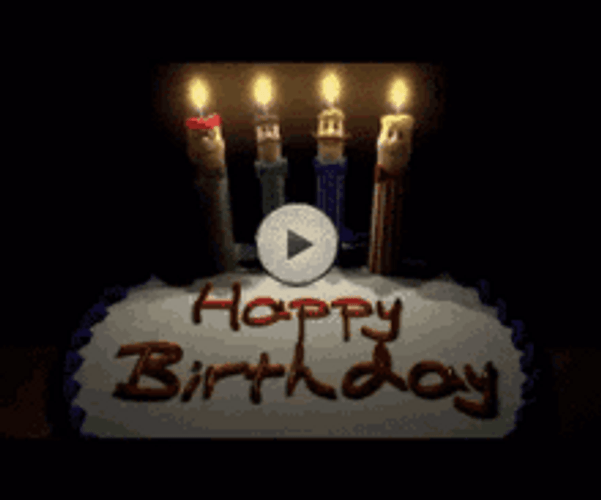 Funny Cute Candles Singing Happy Birthday GIF
