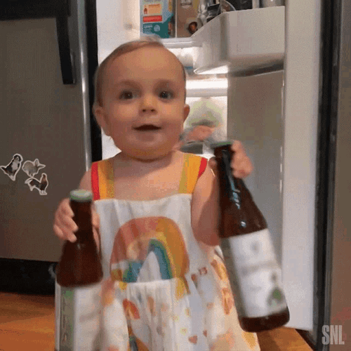 Funny Cute Kid Beer GIF