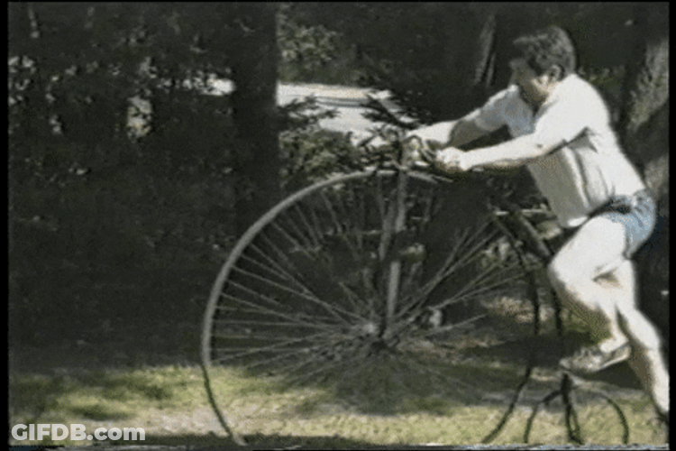 Funny Cycle Accident GIF