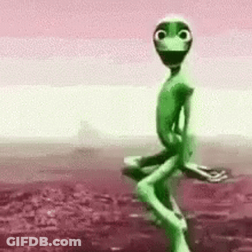 Funny Dancing Alien GIF