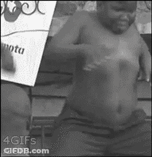 Funny Dancing Chubby Kid GIF