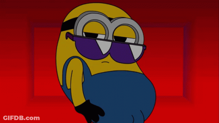 Funny Dancing Cool Serious Minion Wave Dance GIF