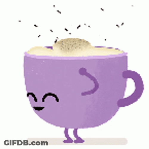 Funny Dancing Cup Of Coffee GIF