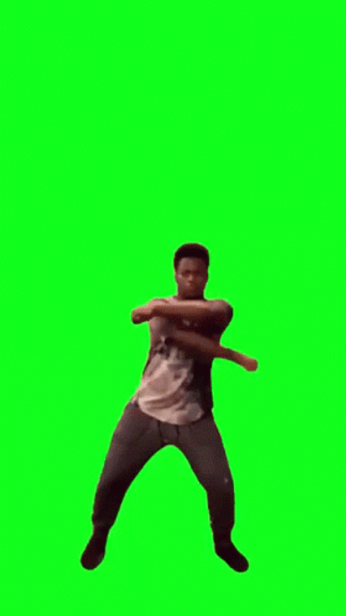 Funny Dancing Man Green Screen GIF