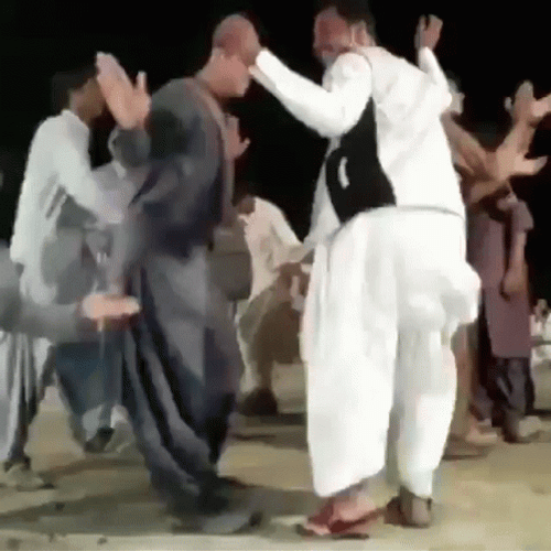 Funny Dancing Middle-Eastern Happy Crowd Celebrating GIF