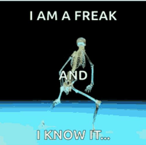 Funny Dancing Skeleton Neon Lights GIF