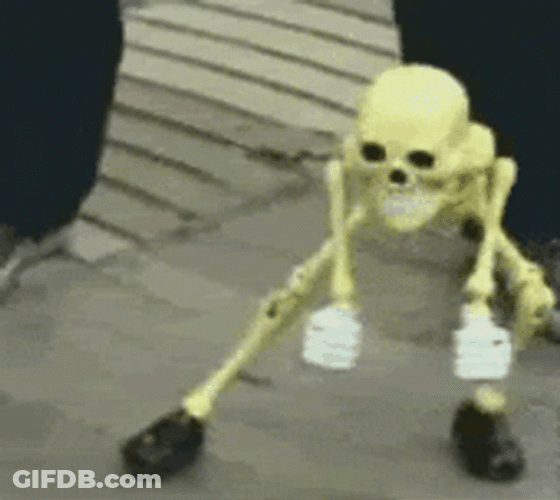 Funny Dancing Skeleton GIF