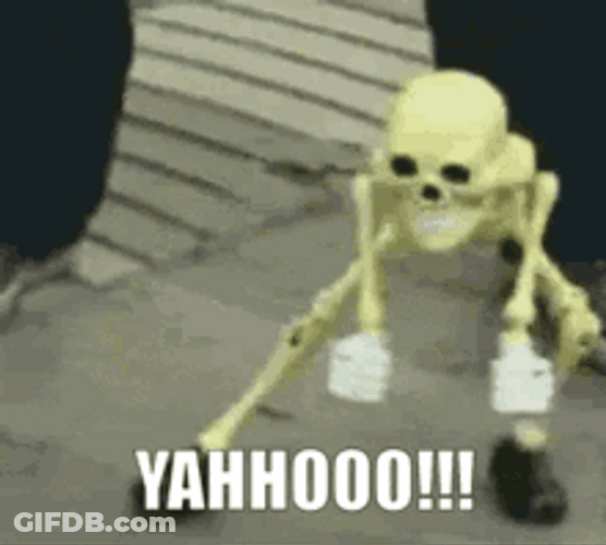 Funny Dancing Skeleton Yahoo GIF