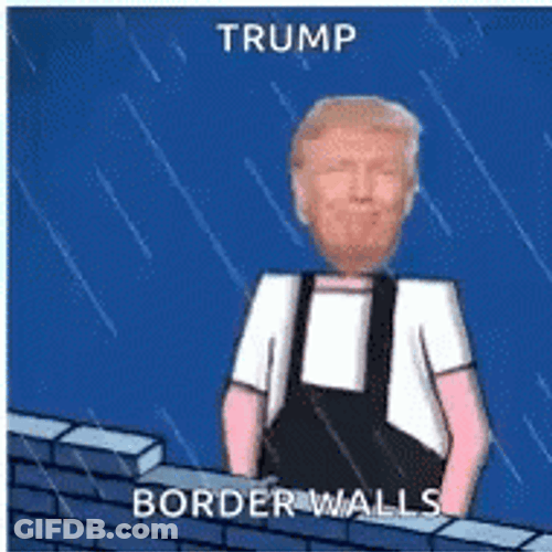 Funny Dancing Trump Border Walls Meme GIF
