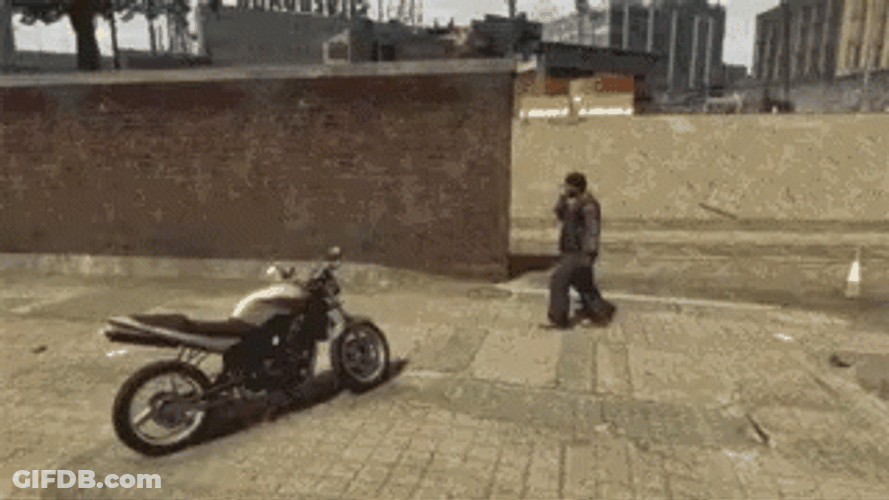 Funny Dirt Bike Horse Rider Meme Fail GIF