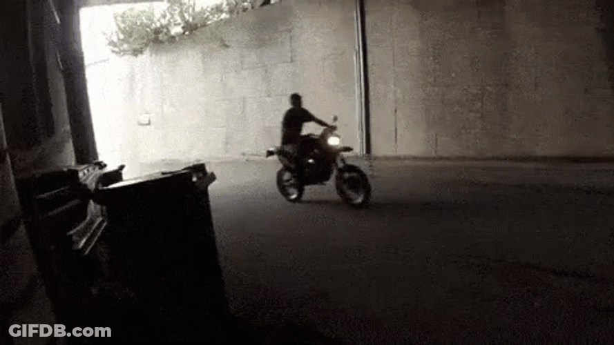 Funny Dirt Bike Losing Control Fail GIF