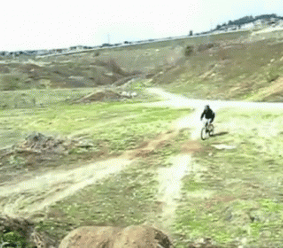 Funny Dirt Bike Mountain Launch Ramps Fails GIF