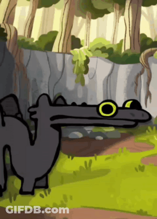 Funny Dragon Toothless Dance Meme GIF