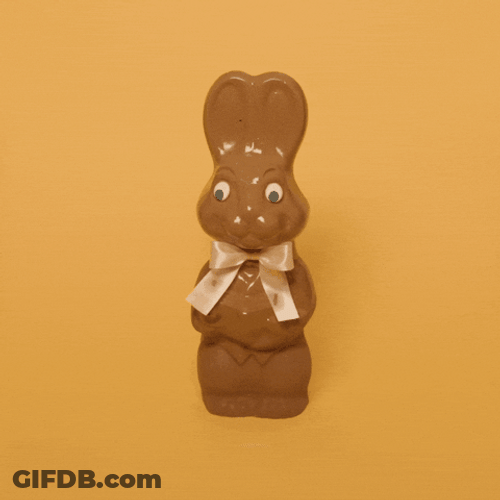 Funny Easter Bunny Melting Off GIF