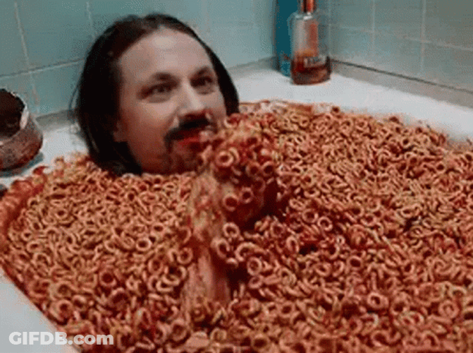 Funny Eating Cereal GIF