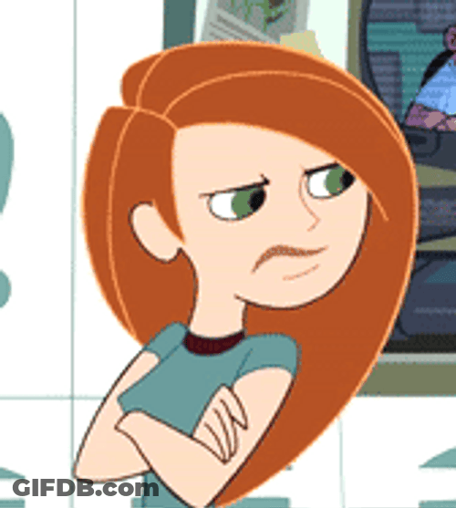 Funny Face Kim Possible GIF