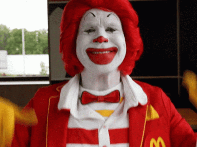 Funny Face Ronald Mcdonald GIF