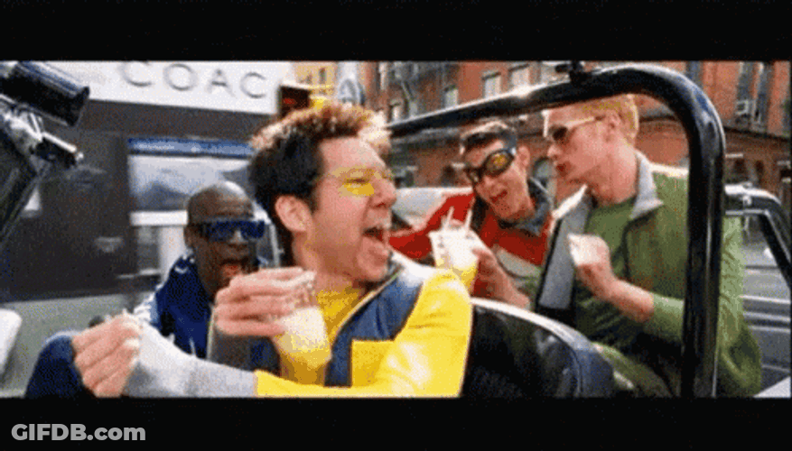 Funny Face Zoolander Happy Riding In Jeep GIF