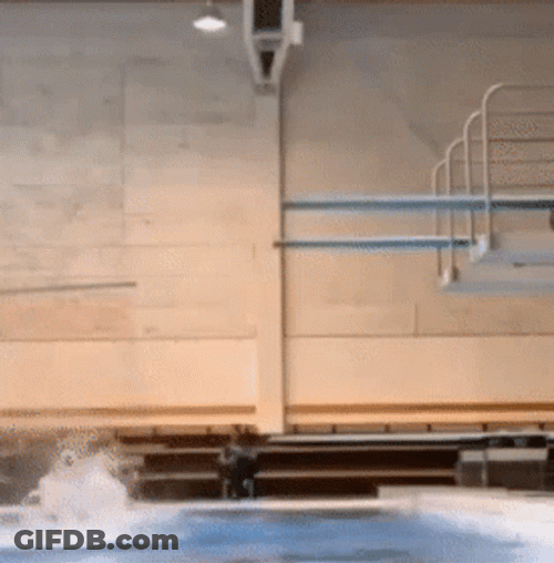 Funny Failed Dive Water Splash GIF