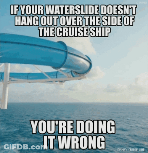Funny Failed Ship Waterslide Construction GIF