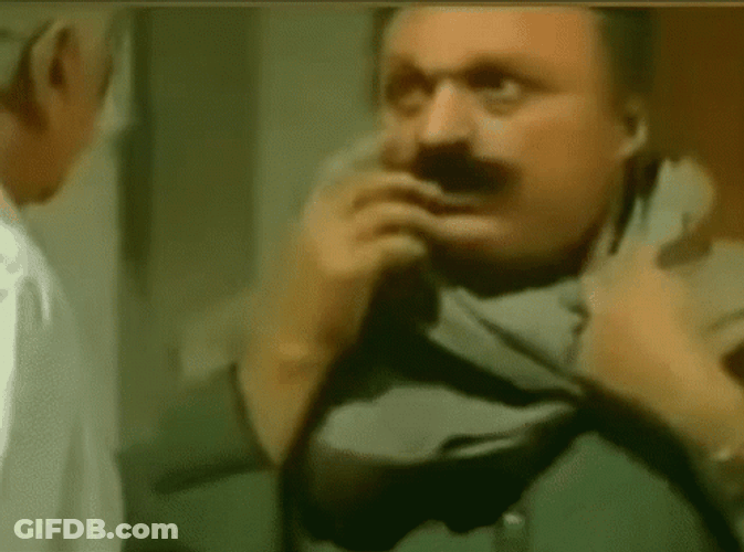Funny Fake Mustache Reveal GIF
